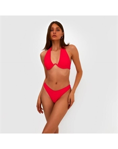 Купальник раздельный бельевой женский, размер 46, красный Minaku