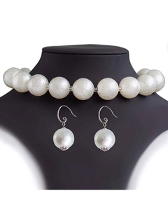 Колье и Серьги (Комплект) из жемчуга Koshika