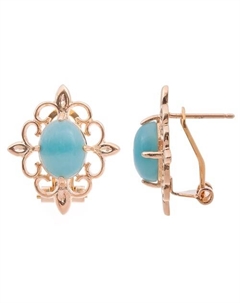 Серьги с амазонитом "Констанция" Lj