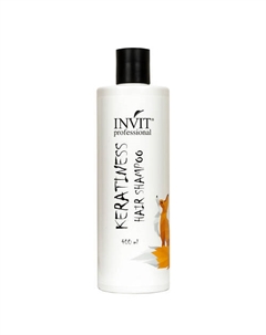 Шампунь Keratiness для питания и реструктуризации сухих и сильно поврежденных волос 400 Invit