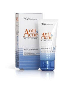 Крем день-ночь для жирной и проблемной кожи лица, склонной к акне 40 Rcs/realcosmetics