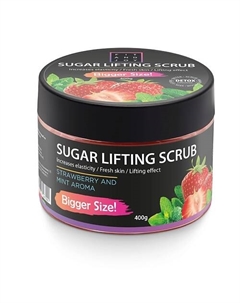 Сахарный лифтинг-скраб с маслом ши и абрикосовой косточки 400 Fit and joy
