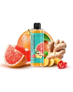 Антицеллюлитное масло Грейпфрут-Имбирь-Чили 200 Letique cosmetics