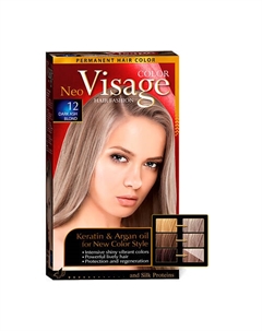 Краска для волос Тёмно-пепельно русый Dark Ash Blond 12 Visage color hair fashion