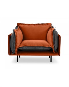 Кресло barcelona оранжевый 117x82x110 см Ogogo