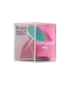 Диск педикюрный пластиковый Pro L со сменным файлом, 180 грит Сталекс