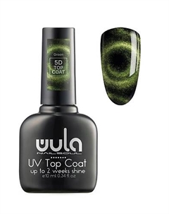 Верхнее покрытие магнитное, 5D Top Coat, тон ruby Wula nailsoul