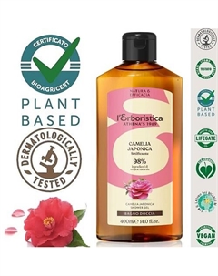 Натуральный Гель для душа парфюмированный, с маслом Камелии Японской 400 L'erboristica