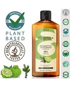 Натуральный Гель для душа концентрированный, парфюмированный "Бергамот и Пихта" 400 L'erboristica