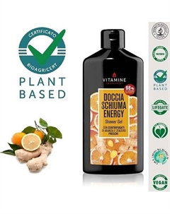 Натуральный парфюмированный гель для душа на фруктовых соках Апельсин и имбирь 400 L'erboristica