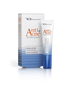 Крем-актив для жирной и проблемной кожи лица, склонной к акне 15 Rcs/realcosmetics