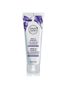 Гель очищающий мицеллярный 4 в 1 для лица, век и губ Ирис и Гинкго 90 Green planet