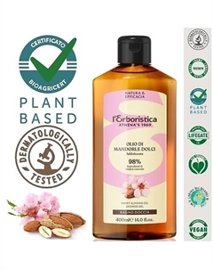 Натуральный гель для душа парфюмированный, с маслом Сладкого Миндаля 400 L'erboristica