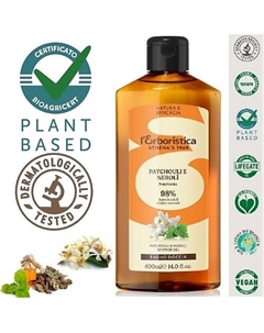 Натуральный Гель для душа концентрированный, парфюмированный "Патчули и Нероли" 400 L'erboristica