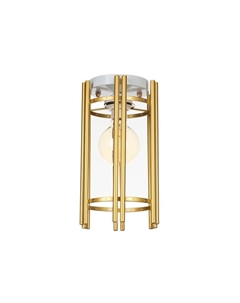 Светильник 91293/1 E27 40Вт белый-золото шампань 18х18х24 см Bayerlux