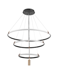 Люстра 2685/3 LED 170Вт 3000-6000К черно-золотой 80х80х40 см Bayerlux