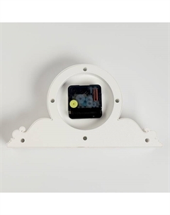 Часы настольные, интерьерные "Милица", бесшумные, d-9.5 см, корпус белый с золотом Рубин