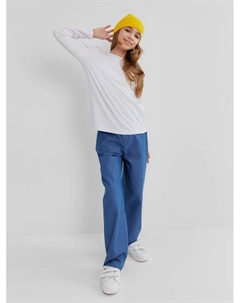 Лонгслив для девочки, белый, рост 146 см Minaku