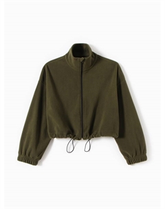 Толстовка флисовая для девочки : Fleece Soft, хаки, рост 164 см Minaku