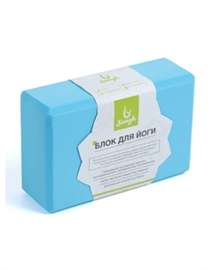 Блок для йоги 23 х 15 х 7,5 см, вес 120 гр, цвет голубой Sangh