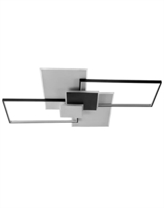 Люстра с ПДУ "Малевия" LED 260Вт 3000-6000К черный 110х75х9 см Bayerlux