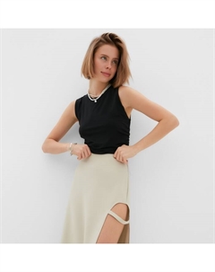 Юбка миди женская : Classic, бежевая, размер 44 Minaku