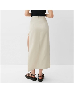 Юбка миди женская : Classic, бежевая, размер 46 Minaku