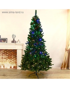 Искусственная ёлка с гирляндой Led «. Эксклюзив классик», 210 см, 982 ПВХ веток отгибаются Зимнее волшебство