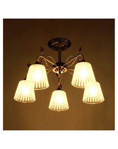 Люстра «Шарлин» 5хЕ27 40 Вт черный-латунь 51×51×29 см Bayerlux