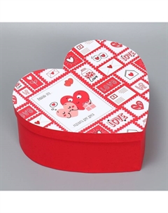 Коробка подарочная, упаковка, «Любовь повсюду», 22×20×9 см Дарите счастье