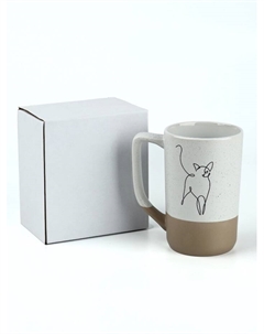 Кружка чайная керамическая «Кошка», 500 мл, ручная работа Дорого внимание