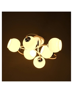 Люстра 2717/6 E27 40 Вт бело-хромовый 70×70×25 см Bayerlux