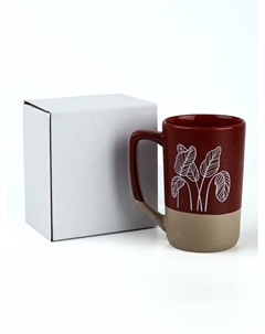 Кружка чайная керамическая «Листья», 500 мл, ручная работа Дорого внимание