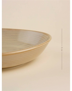 Тарелка глубокая SL Home «Песчаный бриз», 1.3 л, 26×24×6 см, фарфор, бежевая Sima-land home