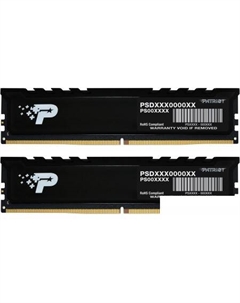 Оперативная память Signature Premium Line 2x32ГБ DDR5 4800 МГц PSP564G4800KH1 Patriot
