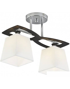 Люстра средней высоты 1116/2PL (хром/черный/белый) Escada