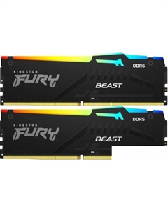 Оперативная память FURY Beast RGB 2x32ГБ DDR5 6000 МГц KF560C30BBAK2-64 Kingston