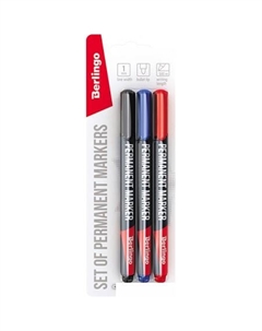 Набор маркеров Multiline PE100 BMc_31409 (3 цвета) Berlingo