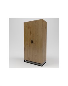 Шкаф лофт коричневый 100 0x200 0x55 0 см Kovka object