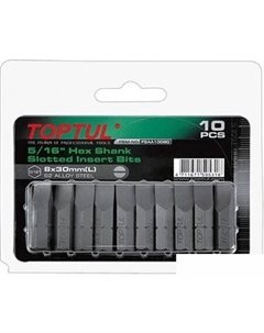 Набор бит FSAA1008G (10 предметов) Toptul