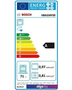 Духовой шкаф HBA334YS0 Bosch