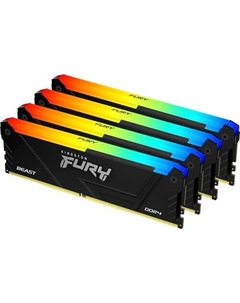 Оперативная память FURY Beast RGB 4x16ГБ DDR4 2666 МГц KF426C16BB2AK4/64 Kingston