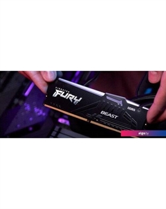Оперативная память FURY Beast RGB 8ГБ DDR5 6000МГц KF560C36BBEA-8 Kingston