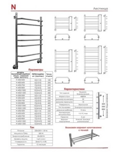 Полотенцесушитель N 60x50 Luxon