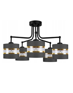 Светильник подвесной (M) 5х60Вт Е27 черный НПБ 02-5х60-101 8846/5 Aitin-pro