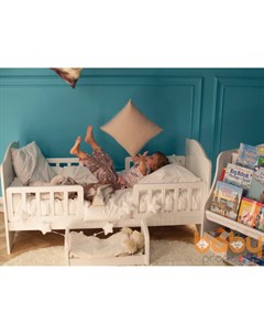 Кровать детская классика белый 140 см Babystep