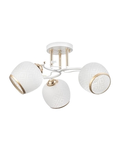 Люстра "Фрида" 3хЕ27 40Вт бело-золотой 48х48х26 см Bayerlux