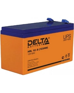 Аккумулятор для ИБП HRL 12-9 (1234W) (12В/9 А·ч) Delta