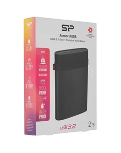 Внешний накопитель Armor A85B 2TB SP020TBPHD85BS3K Silicon power