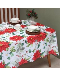 Скатерть Доляна Рождественские цветы 145x260 / 9580623